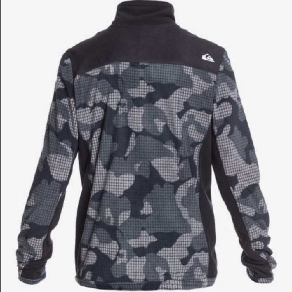 🔥Quiksilver Boy's XL 16 Aker Technical Half-Zip Fleece NWT - Picture 2 of 5
